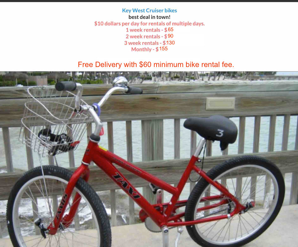 Key West Bike Rental Prices
