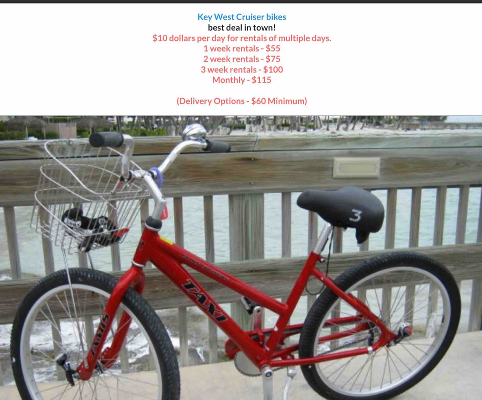 Key West Bike Rental Prices